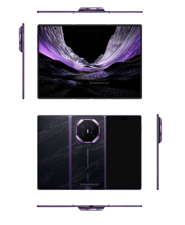 Huawei Mate XT 2 open multi-view product sheet